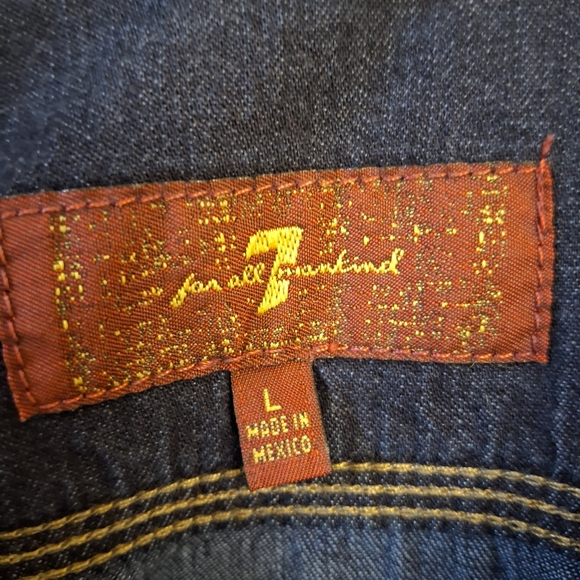 7 For All Mankind Dark Blue Denim dress - Picture 2 of 3